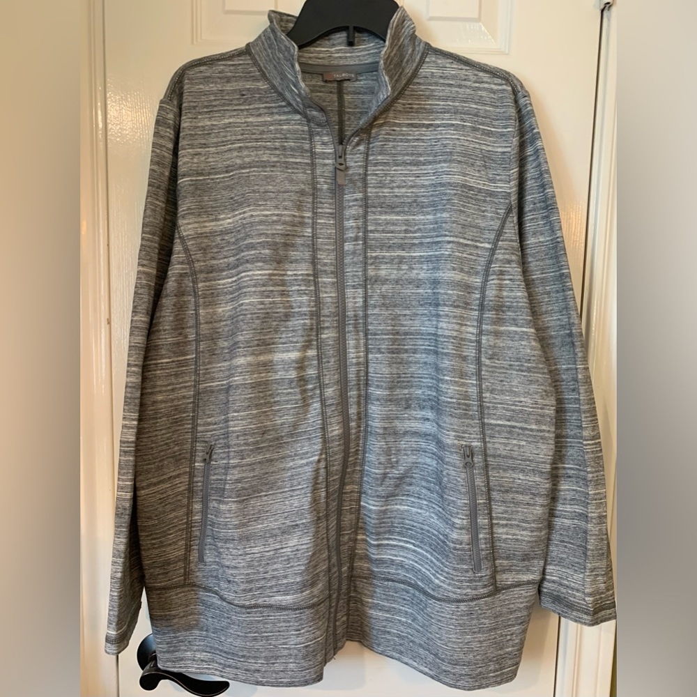 T by Talbots Athletic Jacket 2X Gray